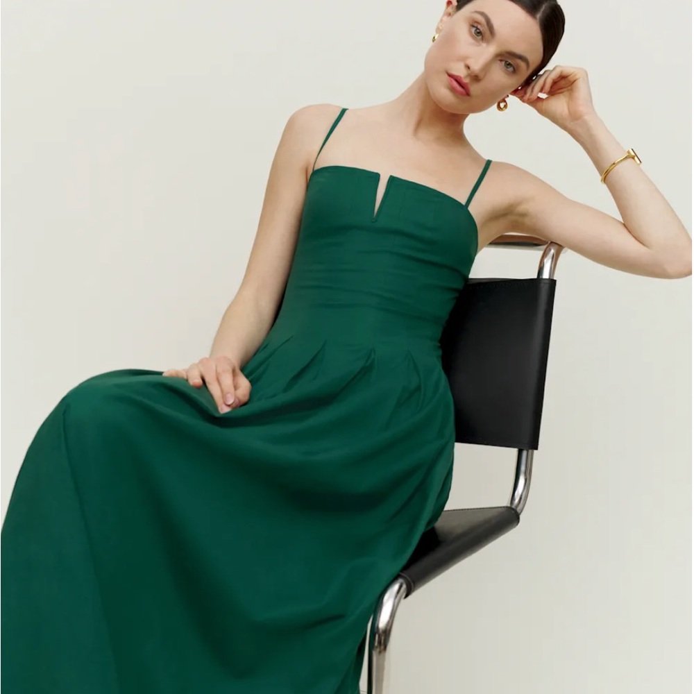 Reformation NWT Green Kyle Dress